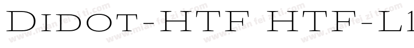 Didot-HTF HTF-L11-Li字体转换